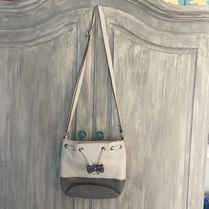 Jessica Simpson Gray snd white Shoulder Bag NWOT